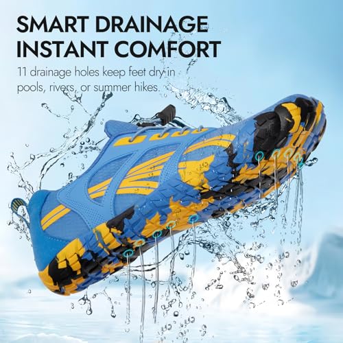 Image of ATHMILE Barefoot Water Shoes Women Men Wide Non Slip Aqua Beach River Pool | Quick Dry Swim Kayak Lake Hiking Surfing Boating Fishing Diving Rock Climbing Cruise Ship Essentials