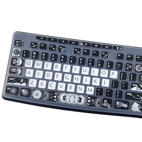 Cubierta de silicona para teclado Logitech K270 Sun and Moon miniatura 5