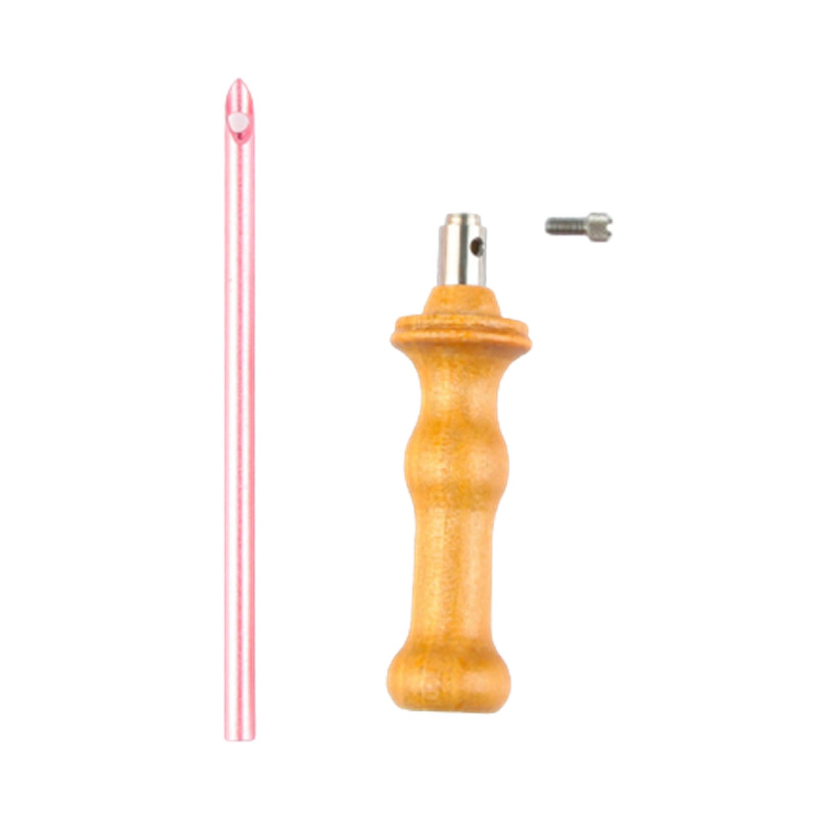 Tsophreniq Felt Pen with Wood Handle Felting Needle Tool Supplies for Beginners Starter Learning Knitting Stitching Tool