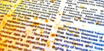 Home Comforts Old Newspaper Background Blur Newspaper Abstract-20 Inch By 30 Inch Laminated Poster With Bright Colors And Vivid Imagery-Fits Perfectly In Many Attractive Frames