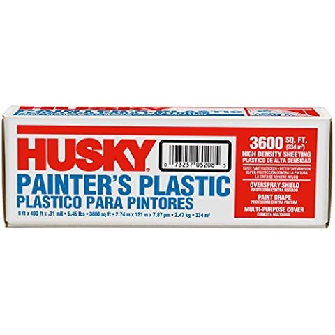 POLY AMERICA 03509H 9-Feet X 400-Feet .31 Mil High Density Painters Poly Film Cover