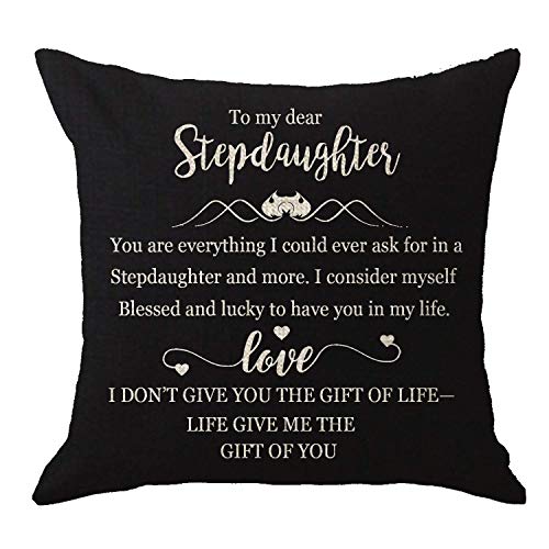 Mesllings Great Stepdaughter Daughter in Law Birthday Gift to My Dear Stepdaughter Black...