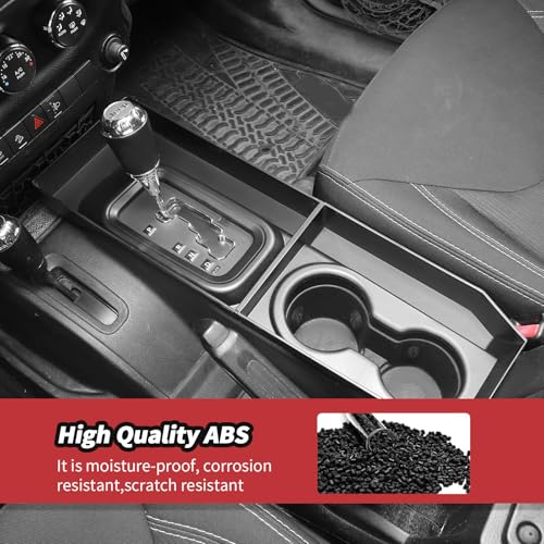 JeCar Center Console Storage Tray Organizer Fit for Jeep Wrangler JK JKU 2011-2017 (2pcs) by JeCar - Used condition - Image 6