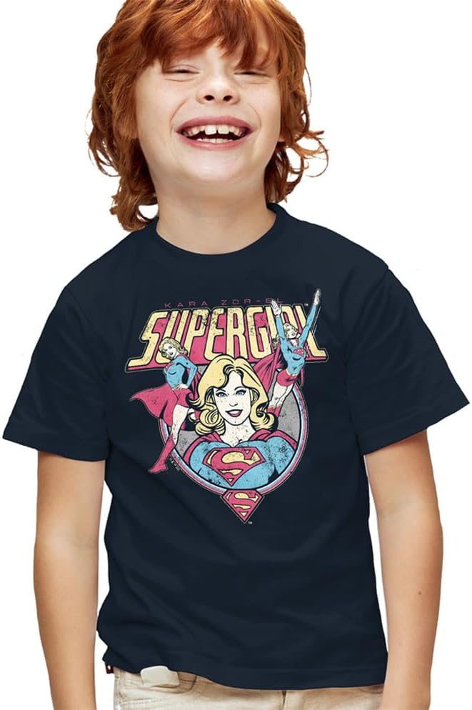 Popfunk Supergirl Retro Kara Zor-El Kids, Youth Toddler T-Shirt