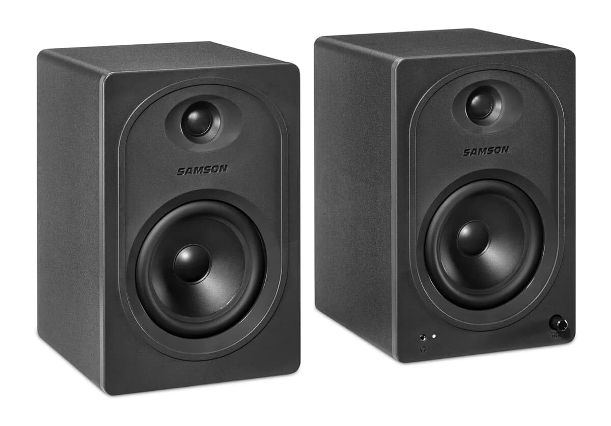 Samson MediaOne MX5BT Bluetooth Studio monitor, głośnik niskotonowy 5,25", 3/4 cala, wejście stereo TRS/RCA/AUX