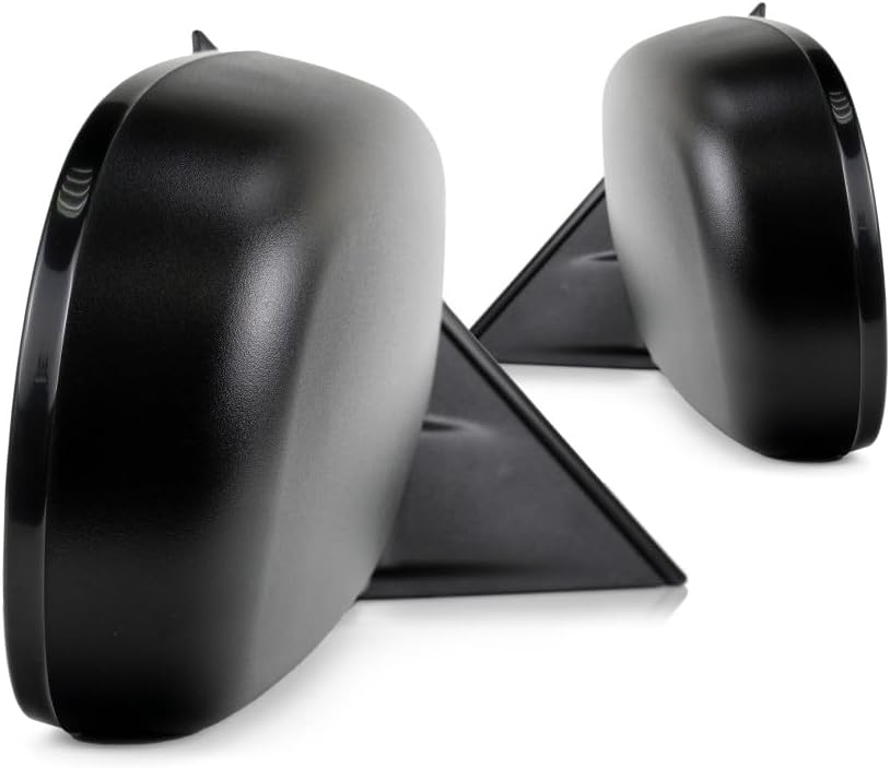 For 1998-2004 Chevy S10 Door Mirror Pair Driver and Passenger Side Textured Manual Non-Heated GM1320188