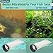 beaufan 12 Pack 2.75 Inch 225 Micron Filter Sock Fits Waterbox, Eshopps, Fiji Cube Aquarium Models, and All 2.75