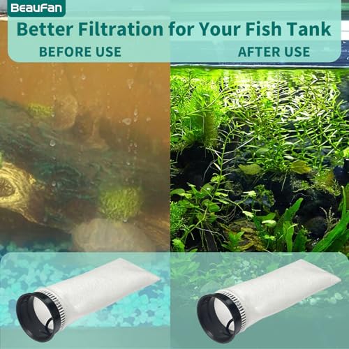Image of 12 Pack 2.75 Inch 225 Micron Filter Sock Fits Waterbox, Eshopps, Fiji Cube Aquarium Models, and All 2.75 inch Filter Sock Holders