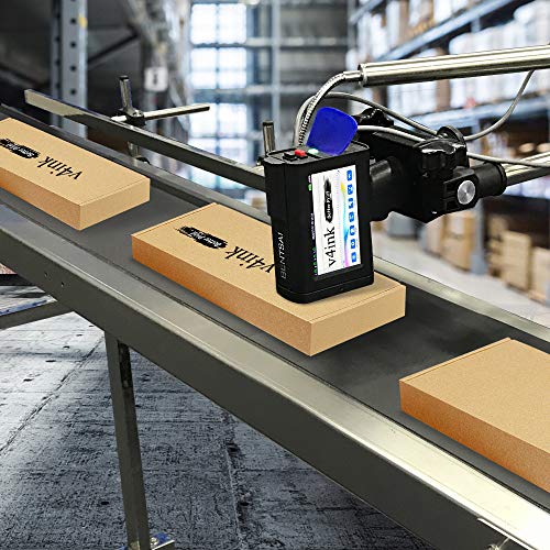 V4Ink Bentsai Handheld Printer Bt-Hh6105B2, Portable Handheld Inkjet Printer With 4.3 Inch Led Touch Screen Mobile Inkjet Coder 0.09-0.5’’ Print Height For Qrcode Barcode Date Logo Text On Any Surface #TOP6