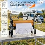 Manual Clothes Wringer - Heavy Duty Hand Crank Laundry Dryer with Adjustable Roller Spacing