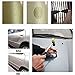 HiYi Paintless Dent Repair Kits，Car Body Dent Removal Tools Knockdown Tips Tools Metal Dent Tap Down Tools with 9 Heads Tips