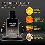 Savage for Men 3.4 Oz Men's Eau De Toilette Spray Refreshing & Warm Masculine Scent for Daily Use Men's Casual Cologne Great Holiday Gift Smell Fresh All Day A Gift for Any Occasion - Image 2
