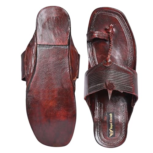 Image of Kolhapuri Chappal for Men|Kolhapuri Slippers for Men|Kolhapuri Shoes for Men|Leather Slippers for Men|Wedding Slippers for Men-A1