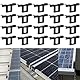 20 Stück Solarpanel Wasserablauf Clips 30 mm,Entwässerung Clips Photovoltaik Panels Wasser, Dauerhaft ABS-Material Wasserablauf Clips PV Module 30mm für Wasser Ablauf Photovoltaik Panel Ablauf Clips