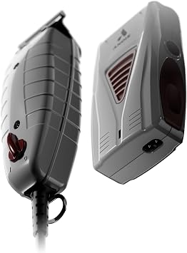 Andis 17270 T-Outliner Trimmer & Pro Foil Titanium Shaver Finishing Combo | Vintage full-metal design, 7,200 SPM low-noise motor, cord/cordless lithium-ion, beard trimmer & foil shaver