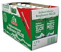 Berchtesgadener Land Haltbare Bergbauern-Milch, 1.5% Fett, 12er Pack (12 x 1 l)
