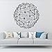 bingcheng Mandala Personalizzata Figura Geometrica Adesivi Murali Amante degli Animali Accessori Decorazione della Casa Carta da Parati in Vinile Rimovibile Murale 57 Cm X 57 Cm