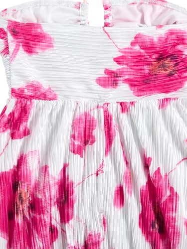 Image of SOLY HUX Women's Tie Dye Cami Dress Halter Backless Sleeveless A Line Short Summer Dresses Sundress