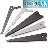 Max. Belastung ca. 55kg/Trägerpaar, (entsprechende Wandschienenbefestigung wird vorausgesetzt) | Kompatibel mit vielen gängigen Regalsystemen