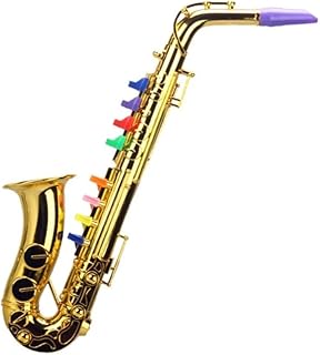 8-Tone Toy Saxophone – Lightweight Plastic Musical Instrument for Young Learners – Safe, Easy-to-Play Wind Instrument – Ideal Early Learning Gift