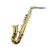 8-Tone Saxophone – Lightweight Plastic Musical Instrument for Learners – Safe, Easy-to-Play Wind Instrument – Ideal Early Learning Gift