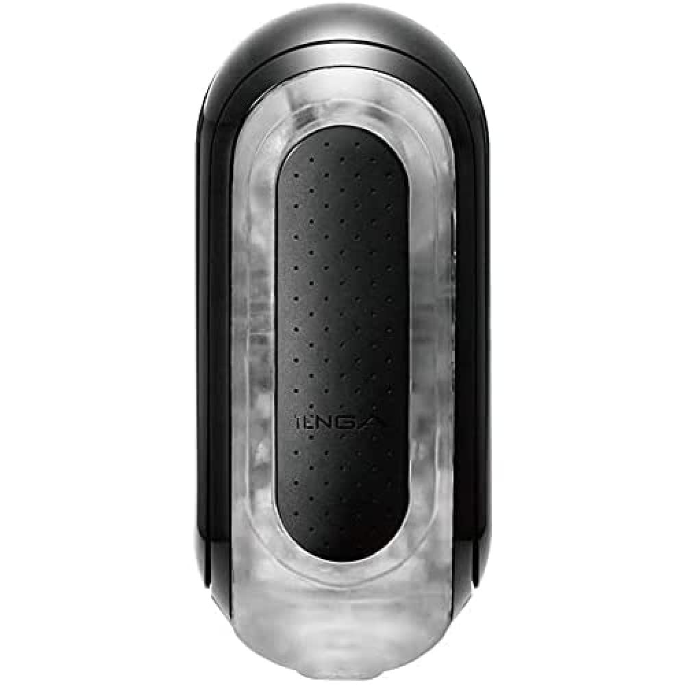 TENGA FLIP 0 (Zero) Men Masturbation Device, Reusable Pleasure Toy Cup Massager and Personal Masturbation Toy, TFZ-002 Black - Standard Black