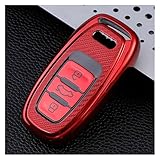 Per Audi A4 A1 A3 S4 B7 B8 A6 A5 A7 A8 Q5 S5 S6 Q7 Custodia Morbida Per Chiave A Distanza In TPU Per Auto Custodia Fob Accessori(XL125V CLEAR LG)