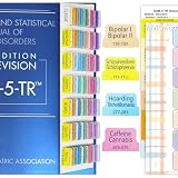 Upgraded Index Tabs for DSM-5-TR 2022, 94 Printed DSM-V-TR Tabs, 100 Tabs in Total, with Alignment Guide & Disorders Description Sheet for The Diagnostic and Statistical Manual of Mental Disorders