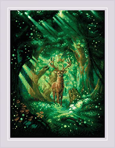 Image of RIOLIS - Forest Spirit 2116, Cross Stitch Kits 11 inch x 15 inch, Cross Stitch Kits for Beginners & Advanced, Crossstitching Kit Adult, Embroidery Counted Stitching Kit