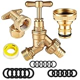 Varias ocasiones: puede aplicar estos conectores de grifo de manguera de jardín con anillos de sellado juntos, adecuados para grifos de 1/2 pulgada y 3/4 de pulgada y manguera de 1/2 pulgada, que se puede aplicar para regar flores en el balcón, riego de jardines, lavado de autos, riego de jardines, lavadoras y más, haciendo la vida más conveniente