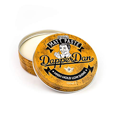 Dapper Dan Matt Paste, High Hold Low Shine, Perfect For All Hair Styles, 1 x 100 ml
