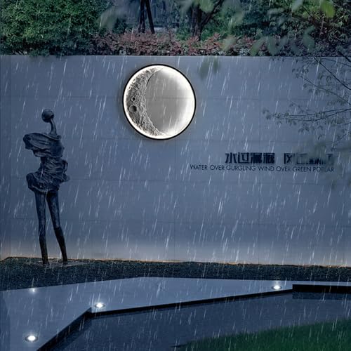 Applique murale LED lune 60cm pour illuminer votre terrasse et couloir design