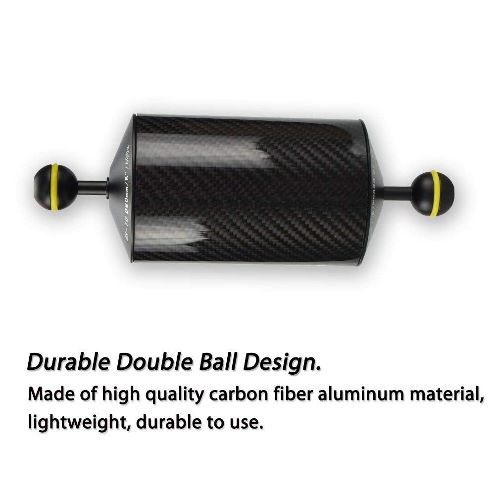 Sea frogs Carbon Fiber Dual Balls Float Arm Unterwasserfotografie Auftriebssystem (GA10)