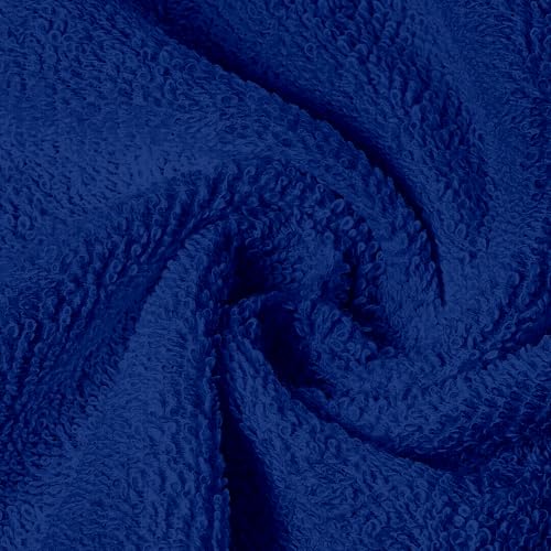 Image of Divine Casa Cotton Blue Bath Towel 550 GSM, Soft & Durable, High Absorbency, 75x150 cm, Ideal for Daily Use