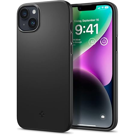 Spigen Thin Fit Designed for iPhone 14 Plus Case (2022) - Black
