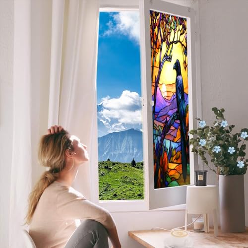 Vinilo adhesivo para ventana efecto vitrales 17.7x23.6 in miniatura 4
