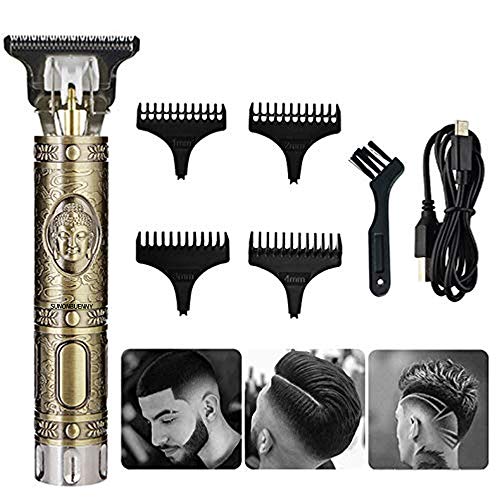T Blade Trimmer, Electric Hair Clippers for Men, Professional Cordless Outliner Hair Trimmer, USB Rechargeable Hair & Beard Trimmer, Zero Gapped Detail Beard Shaver