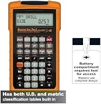 Calculated Industries 4088 Machinist Calc Pro 2 Advanced Machining Calculator | Speeds and Feeds, DOC, LOC and WOC for Materials and Tool settings | Machinists, Setters, Tool & Die Makers, Shop Owners