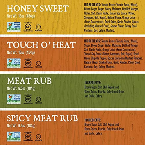 Rufus Teague - Saucin' & Rubbin' Kit - 2 Premium Bbq Sauces & 2 Dry Rubs #TOP1