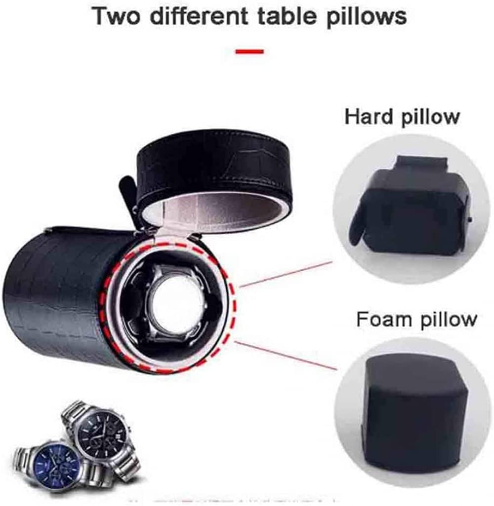 PU Leder Automatische Uhrenbeweger Box Fur Automatikuhren 1 Uhren, Watch Winder Box Mit 3 Modi & Leisem Motor, Batteriebetriebenem Oder Netzteil