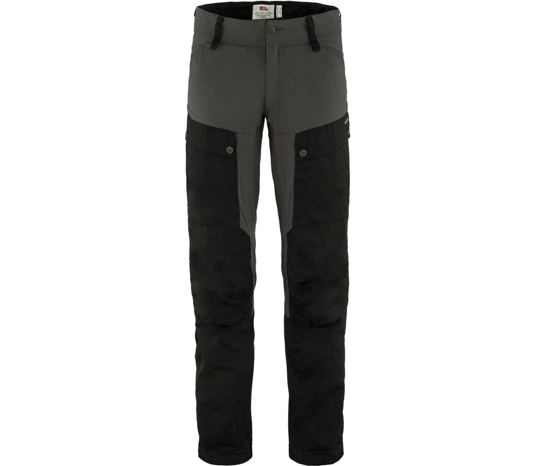 FJÄLLRÄVEN Keb Trousers Black/Stone Grey 52 (US Mens 36) R