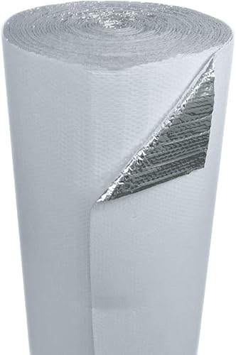 Miniatura 4 de Us Energy Products 48" x 250' barrera térmica de aislamiento reflectante de doble burbuja blanca R8