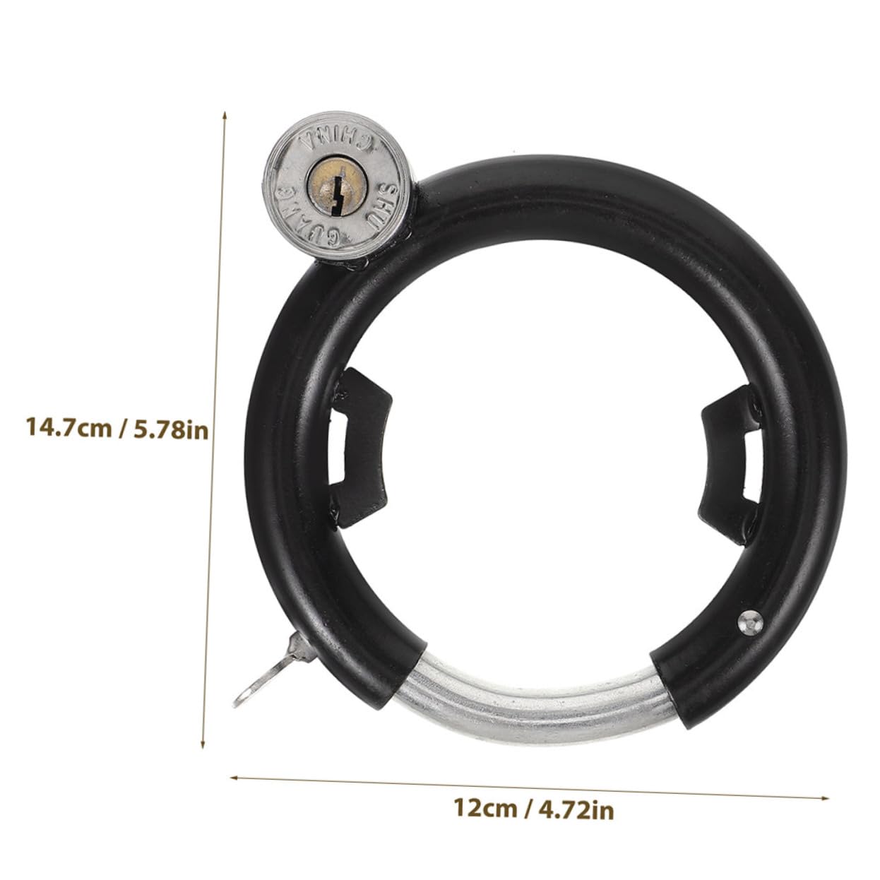 Lucchetto Antifurto per Bicicletta e Moto, 3 Set, Acciaio Inossidabile, Resistente All'usura, per Mountain Bike e Bici Elettrica