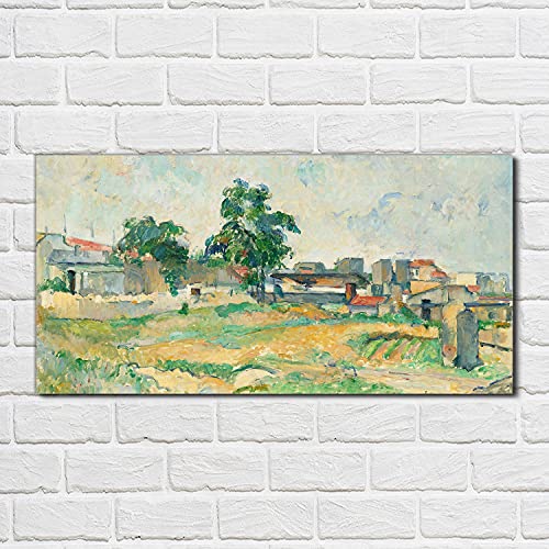 Verre trempé 100x50cm de qualité supérieure Impression Paris Cézanne - 2