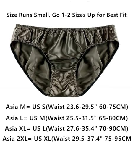 Mens Panties 100% Silk Satin Briefs Pure Mulberry Silk Basic Underwear Sexy Soft Thongs Bikini2