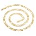 Followmoon Cool 18K Gold Plated Necklace Chain Link For Mens Jewelry