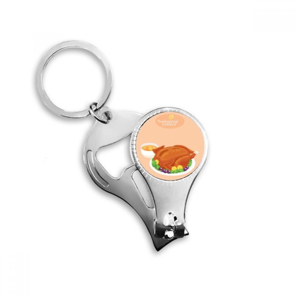 Pince à ongles motif dinde Happy Thanksgiving coupe-ongles original automne
