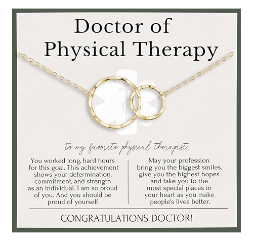 HOPE LOVE SHINE Doctor of Physical Therapy Graduation Gift - Physical Therapist Jewelry with Inspirational Poem - DPT Graduation Jewelry for Women - Sterling Silver Necklace