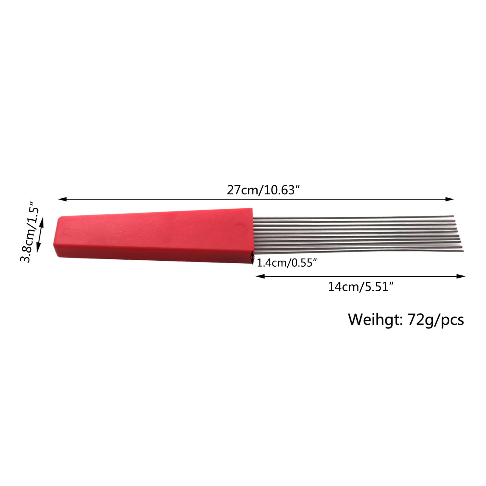 Shinycome Guiro Latin Percussion Professional Comb Style Scraper Replacement Orff Early Education Tools Stainless Scraper Brush Orff Instrument Cleaning Tool - Image 3