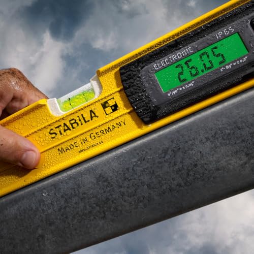 Image of Stabila 36520 24-Inch Electronic Magnetic Dust and Waterproof IP65 TECH Level with Case, Cat. Number 36520